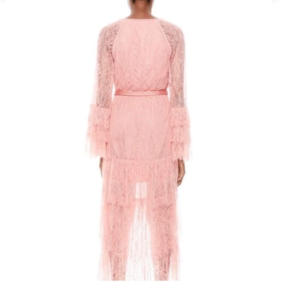 Alice and Olivia pink lace ruffle dress - Picture 2 of 13